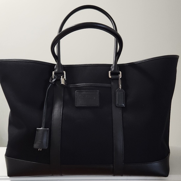 COACH Canvas and Leather Weekender Bag - Picture 1 of 14